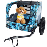 Outdoor Heavy Duty Collapsible Pet Bike Trailer with 16-Inch All-Terrain Wheels & Universal Hitch W1364P268346