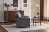 Single Chair 38 Inch Oversized Reading Chair Comfortable Cushioned Lounge Armchair Soft Chenille W1829P265024