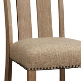 Beige and Maple Open Back Side Chairs B062P186532