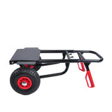 Heavy duty manual truck double handles 330 lb steel trolley for moving heavy platform truck W22770001