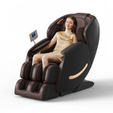 ZUN Deluxe Massage Chair, Full Body Zero Gravity Recliner with AI Voice Control, SL Track, Bluetooth, W2561P157967