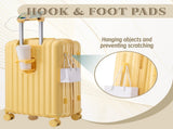 20"/24"/28" 3 pcs/set in ABS Spinner Wheel Luggage, Carry on Suitcase, with Cup Holder & USB Port & W2787P262958