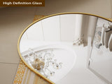 21"x64" Arched Full Length Mirror Full Body Free Standing Floor Mirror, Gold 53020060