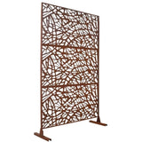 Outdoor & Indoor Privacy Metal Privacy 76" H48" W, Freestanding Decorative Privacy W465P193191