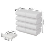 8 Drawer Dresser for Bedroom, White Dresser No Handle, Modern 8 Chest of Drawers with Wide Storage W757P235729