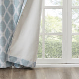 Printed Ikat Blackout Patio Curtain B03599826
