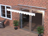 DA7934C Series Door Window Awning Canopy Made of 0.137Inch Thick Crystal Solid Polycarbonate Sheet W2205P179830