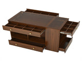 Closet Island with 6 Drawers, Wardrobe Armoire Bedroom Island with Glass Display Top and Open 75349414