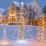 5ft Lighted Christmas Tree - 454 Dazzling LEDs, Star Topper, Wind/Snow/Sunproof, Indoor/Outdoor 46785770