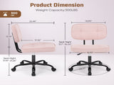 Height Adjustable Office Desk Chair, Low-Back Lumbar Support Rolling Work Swivel Task Chair with 30854409