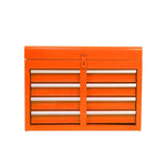 ZUN Detachable 5 Drawer Tool Chest with Bottom Cabinet and One Adjustable Shelf--Orange 08013365