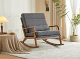 100*65*101cm High Back Belt Waist Pillow Log Color Solid Wood Armrest Backrest Seat Frame Iron Frame 08670975