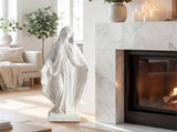 31.5" Virgin Mary Garden Statue, All-Weather MgO Religious Sculpture for Outdoor & Indoor Decor 96303444