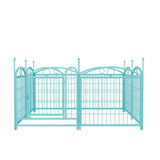 ZUN Dog Playpen Indoor 24 inch 8 Panels Metal Dog Pen Pet Dog Fence Outdoor Exercise Pen with Doors, W368P233999