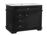 30" Bathroom Vanity with Sink, One Tip-out Drawer, Three Drawers, Door Shelf, Soft Closing Door, 08388650