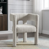 ZUN Contemporary Designed Fabric Upholstered Accent Chair Dining Chair for Living Bedroom, Dining 49598897