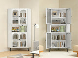70.87'' Corner Cabinet, Metal Storage Cabinet with Doors and Adjustable Shelves, Corner Organizer W3387P499390