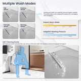 Smart Bidet Toilet Seat with Side Knob Adjustable Heated Seat with Water Temperature and Pressure 35118846