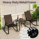 2 PCS Metal Patio Rocking Chair 62017621