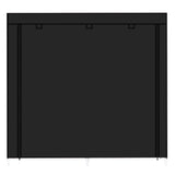7 Tiers Portable Shoe Rack Closet Fabric Cover Shoe Storage Organizer Cabinet Black 61750685