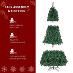 ZUN 7ft Automatic Tree Structure PVC Material 450 Lights Warm Color 8 Modes 1050 Branches Christmas Tree 94808269