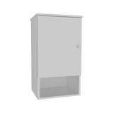 Medicine Cabinet 28.6" H, with 1 Door and 3 Shelves, White B097P250857