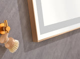 60 x6 Inch LED Bathroom Mirror with Aluminum Frame, Wall Mounted Vanity Mirror, Anti-Fog, Memory, W2287P279863