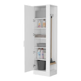 Greenville 2-Door 6-Shelf Tall Storage Cabinet White B062103270