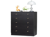 Modern Simple 6-Drawer Dresser Black 17252659