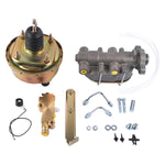 ZUN 7" Single Zinc Power Brake Booster + 1" Bail Top Master Cylinder + Disc/Drum Proportioning Valve Kit 45396868