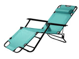 Portable Dual Purposes Extendable Folding Reclining Chair Green 93410605