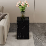 ZUN Elevate your living space with this contemporary MDF coffee table, showcasing a sleek black textured W1151P173096