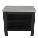 Brooklyn Kitchen Island, Three Concealed Shelves B128P148877