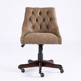 ZUN A&A Furniture,Medieval Retro Style Sheepskin Pattern Fabric Home Office Chair with Lift, Swivel and W1143P202750