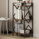 3 Tier Bookshelf For Small Space, Small Metal Bookshelf For Books, Organizers And Storage For 87702459
