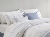 6 Piece Cotton Jacquard Oversized Comforter Set-Full B035P280376