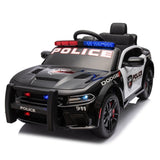 ZUN Licensed Dodge Charger,12v Kids ride on police car W/Parents Remote Control,anti-collision W1396112832