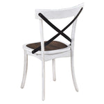 ZUN 2 Pieces Set Dining Side Chair Rustic Modern Farmhouse Design Retro Design With Metal X Design W2537P211113