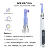 Wireless LCD Screen Electric Polishing Motor Electric Teeth Handpiece with 2Pcs Universal 61002198