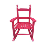 ZUN Children's rocking rose red chair- Indoor or Outdoor -Suitable for kids-Durable 01417255