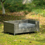 ZUN Dog Bed, Pet Bed, Pet Enclosures, Pet Outdoor Pet Patio Seasonal PE Wicker Pet W170390111