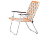 Set of 2 Webbed Folding Beach Chairs, Outdoor Patio Lawn Foldable Chairs for Camping Fishing Yard 42091416