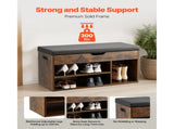 Entryway Shoe Bench with Cushion, Shoe Storage with Lift-Top Compartment, 300lbs Capacity Bench with 67453270