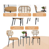 3 Pieces Of Luxury Outdoor Wicker Furniture - Patio Bistro Style Table And Chair W2337P180755