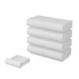 8 Drawer Dresser for Bedroom, White Dresser No Handle, Modern 8 Chest of Drawers with Wide Storage W757P235729