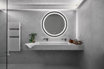 ZUN 32inch Bathroom Led Classy Vanity Mirror with focused backplane,Black aluminum alloy frame,High W1992P210849