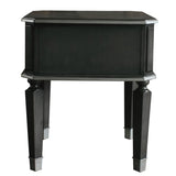 Charcoal and Light Grey End Table with 1 Drawer B062P185733