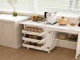 4-in-1 Folding Sewing Table with Lockable Wheels Multi-Functional Craft Station, End Table, 11027991