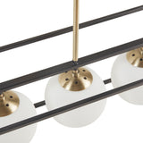 H 6-Light Frosted Glass Globe r Chandelier B03596555