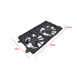 Dual Radiator Cooling Fan Assembly for Chevy Silverado GMC Sierra 1500 5.3L 6.2L 01102378